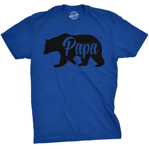 Mens Papa Bear Funny Shirts for Dads Gift Idea Humor Novelty Tees Family T Shirt