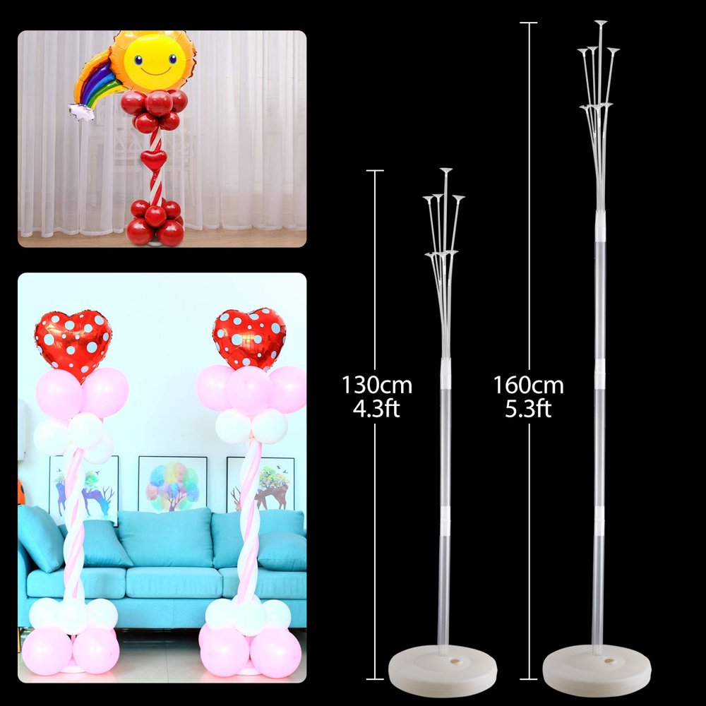 TSV Balloon Column Stand Kits with Water Fillable Balloon Base and 4.