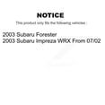 thumbnail image 2 of Transit Auto Front Rear Disc Brake Rotors and Ceramic Pads Kit for Car 2003 Subaru Forester K8T-101244, 2 of 11