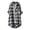 B-Green5, variant on DHFJKG Oversized Shirt Women Long Sleeve Plaid Button Down Shirt Mid Length Tops With One Pocket
