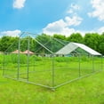 thumbnail image 4 of Caulitar 20 x 13ft Large Metal Chicken Coop, Walk in Poultry Cage Chicken Run for Outdoor Backyard Farm, 4 of 9