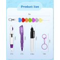 thumbnail image 3 of 8pcs Nurse Pen Set Badge Reel Holder Accessories Clip - Order of Blood Draw Beads Retractable Mini Nursing Ball Pen Permanent Marker Highlighter Work Student Office Hospital Pink Purple, 3 of 6