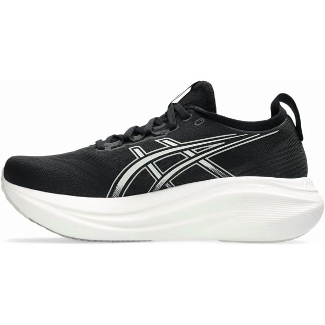 Zapatillas para correr ASICS Gel-Nimbus 27 para mujer en negro/gris lago