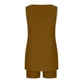 thumbnail image 4 of Njoeus 2 Piece Outfits for Women Sweatsuit Sets Casual Sleeveless Tunic Tops and Bodycon Biker Shorts Set Workout Lounge Tracksuit S-XXL, 4 of 5