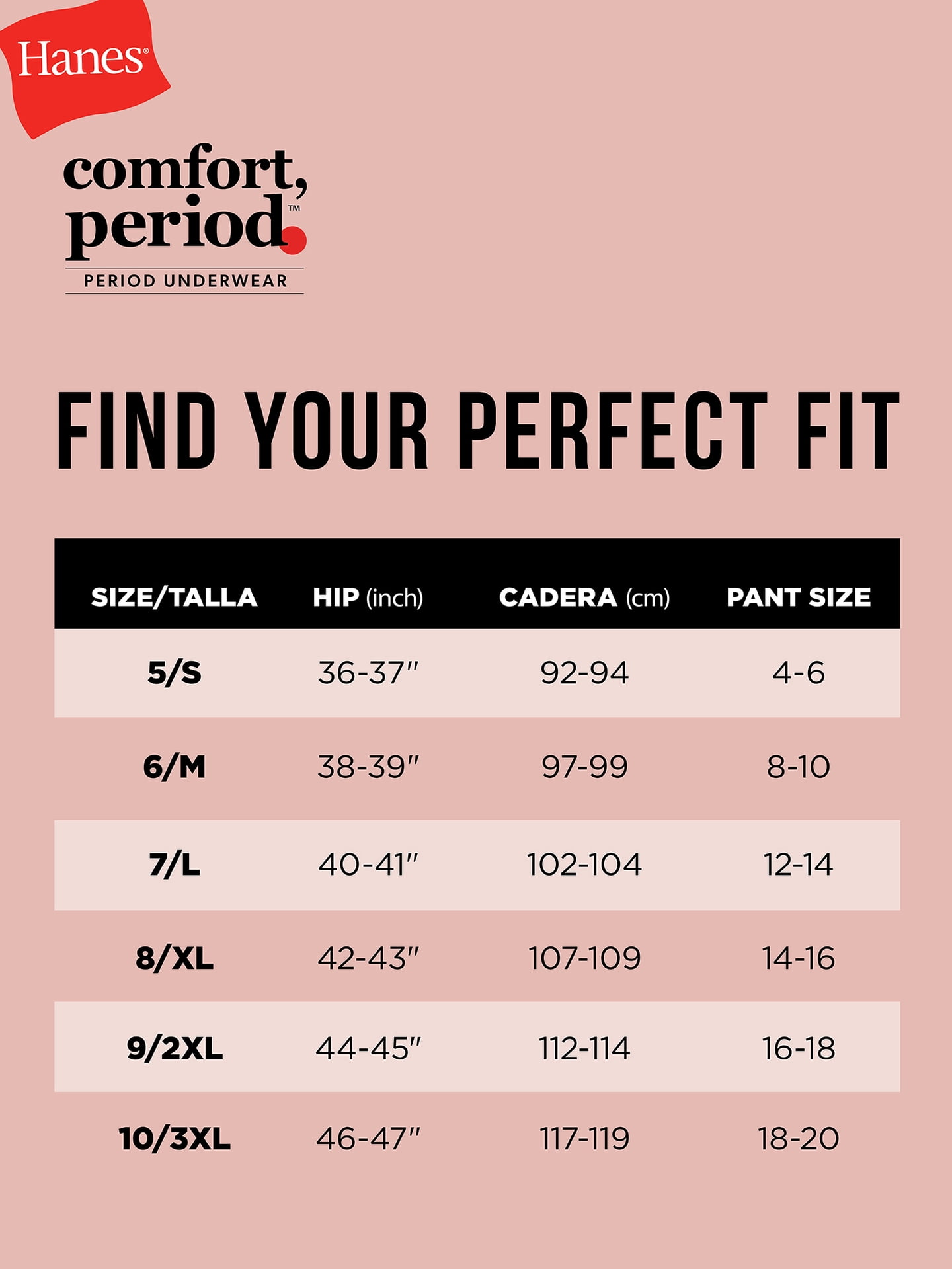 Culottes avec protection contre les fuites modérées Hanes