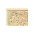 thumbnail image 5 of Historic State Map - United States - Cram 1889 - 23 x 29.41 - Vintage Wall Art, 5 of 5