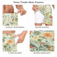 thumbnail image 5 of FORMRS Mens Swim Trunks Mesh Liner Quick Dry Casual Beach Board Shorts with Pockets, Sizes S-2XL, Green Floral Pattern, 5 of 9