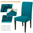 thumbnail image 3 of Chair Protector Cover Slipcover Pack of 4, Stretch Removable Washable Spandex Chair Cover for Dining Room Wedding Banquet Decoration, 3 of 8