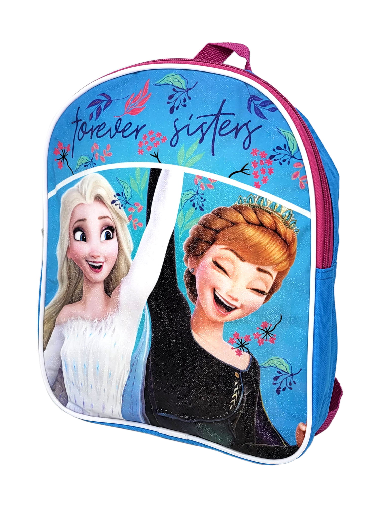 Walt Disney Studio Frozen Mini Backpack for Girls, Kids ~ 4 PC Bundle with 11in School Bag, 300 Stickers, Coloring Pages, Disney Frozen Backpack