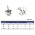 thumbnail image 2 of 1pcs Pad Eye Plate with Enclosed Hook 304 Stainless Steel Staple Hook U-Shaped Hardware for Boat Swing, 2 of 8