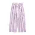 thumbnail image 3 of Girls Fashion Pant for Girls Girls Casual Pants Wide Leg Palazzo Boho Summer Trousers For Toddler Kids Youth Comfortable Elastic Waist Lightweight Breathable, 3 of 3
