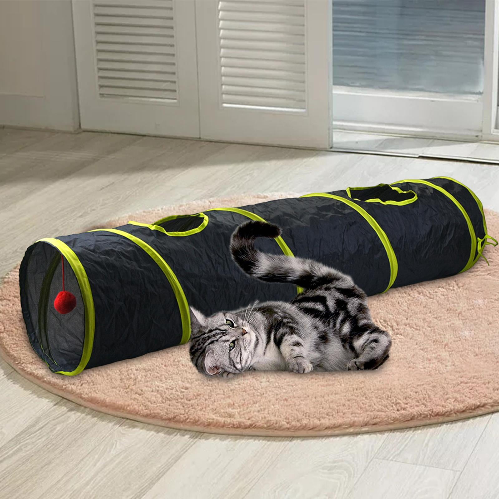 thumbnail image 2 of Interactive Cat Tunnel For Indoor Cats, Chase & Play Kitten Toy Tube With Peek Holes, Foldable 2 of 3