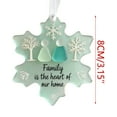 thumbnail image 3 of NuoCaiYun Snowflake-Shaped Sea Glass Friendship Decor Handcrafted Sea Glass Ornament Eternal Friendship Snowflake Keepsake, 3 of 5