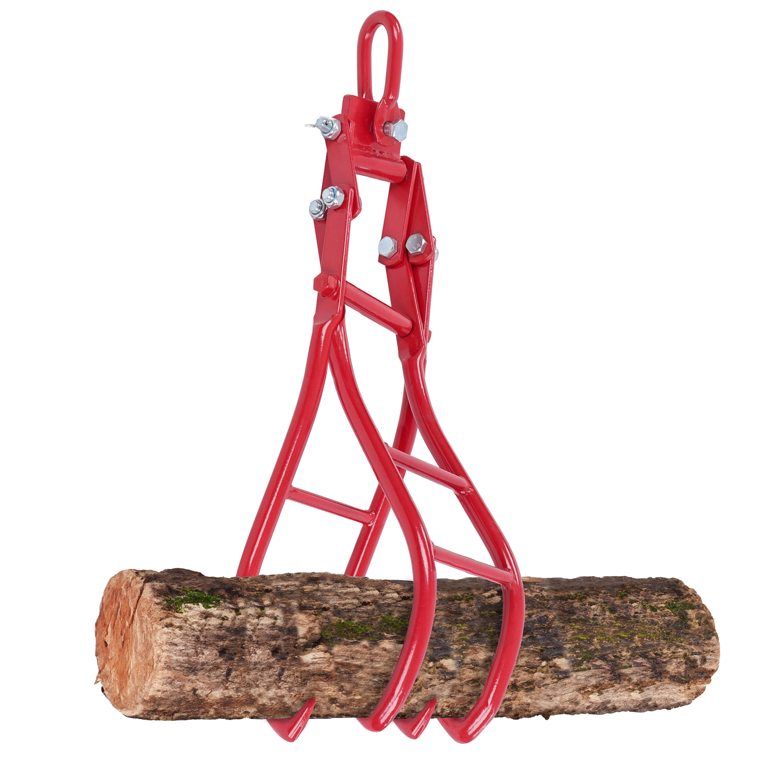 Claw Hook, Log Lifting Tongs, Heavy Duty Grapple Timber Claw for  Forestry/Ranching & Construction (Red)