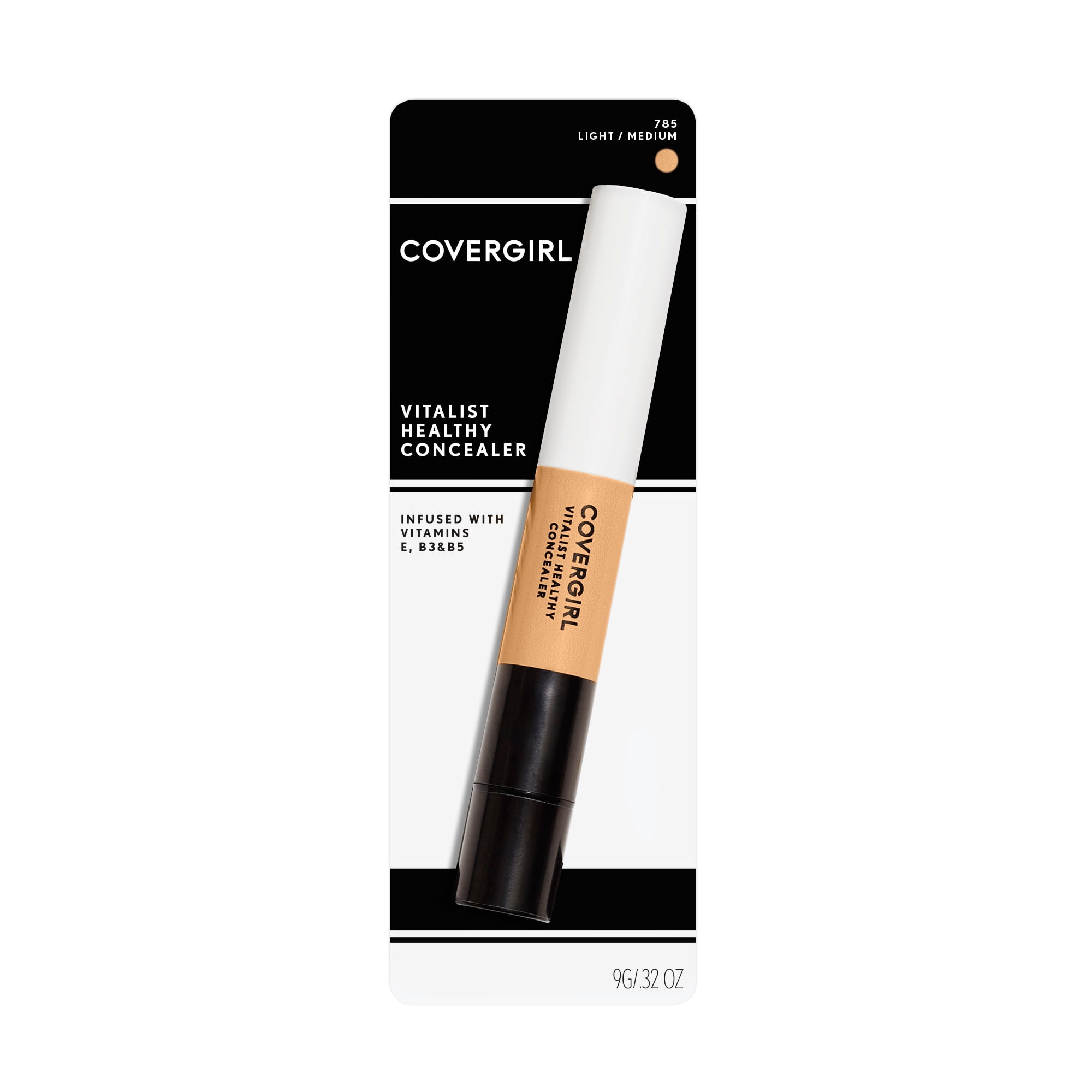 COVERGIRL Vitalist Healthy Concealer Pen, 785 Light/Medium, 0.32 oz