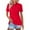 #A07-Hot Pink, variant on Xyxonk Women's Polo Shirts Golf Polo Shirts Lapel Short Sleeve T Shirts V Neck 3 Buttons Summer Tops Casual Lightweight Shirt Beige 3XL