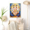 thumbnail image 4 of Cuadros Decorativos 5D bricolaje ronda completa taladro diamante pintura Buda elefante Home Decor (A482) Tmvgtek embutido en tela, 4 of 6