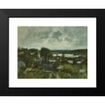 thumbnail image 2 of Eugène Boudin 24x19 Black Modern Framed Museum Art Print Titled - La Touques Near Deauville (1883), 2 of 5