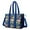 Pioneer Flower Floral, variant on Teacher Tote Bag,Pioneer Flower Floral Print Pattern Teacher Utility Tote Bag,Large Work Tote Bags for Women with Multiple Pockets,Top Zipper Closure,13.8x10.6x6.7 Inch