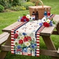 thumbnail image 4 of EGNMCR Memorial Day Decorations,4Th of July Decorations 4th Of July Decorative Tablecloth And Table Runner Independence Day Patriotic Table Linen Set Dining Table Home Decoration Linen runner, 4 of 5