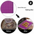 thumbnail image 4 of Alfombrilla para barbacoa YONGSHENG silicona resistente a altas temperaturas morado, 4 of 5