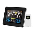thumbnail image 1 of Labymos Color Weather Station Indoor/Outdoor Wireless Temperature Humidity Barometer Thermometer Hygrometer Electronic Desk Table Clocks, 1 of 8