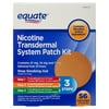 Equate Transdermal System Nicotine Patch 3-Step Kit, 56 Count
