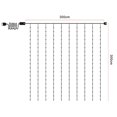 thumbnail image 2 of Solar Curtain Light 280 Led 9.8x9.8ft With Remote Control For Patio Garden Pavilion Party Wedding, 2 of 5
