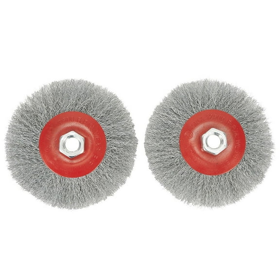 2pcs 4.5Inch 115mm Twisted Knot Crimp Steel Brushes Angle Grinder Wire Brush