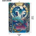 thumbnail image 2 of FMSHPON Fantasy Mermaid Clipboard Hardboard Wood Nursing Clip Board and Pull for Standard A4 Letter 13x9 inches, 2 of 7