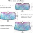 thumbnail image 5 of GZHJMY Watercolor Paint Car Windshield Sun Shade Foldable Sun Shield Shade for Blocks UV Rays Protector-Keeps Your Vehicle Cool for Most Sedans SUV Truck,55"x27.6", 5 of 7
