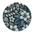 thumbnail image 4 of PIKWEEK Navy Blue Hawaiian Table Cloth - Round Table Cover for Home Decoration White, 4 of 8