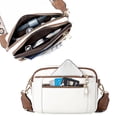 thumbnail image 3 of Bolso Cuadrado Pequeño Cruzado Con Correas Jacquard PU Multifuncional A Juego Colores Europeos Y Americanos (Estilo 1) Beige Con Marrón, 3 of 9