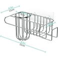 thumbnail image 7 of HapiRm Sink Caddy Sponge Holder for Kitchen Sink, 4 in 1 Sponge Holder + Brush Holder + Dish Cloth Hanger + Sink Stopper Holder, SUS304 Stainless Steel, 2 Installation Ways, No Drilling, Upgrade, 7 of 7