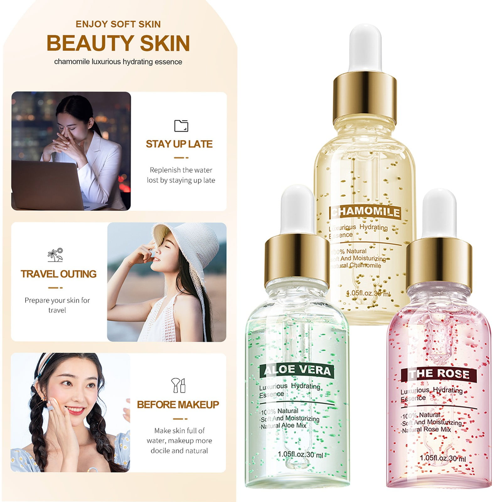 Makeup for Face Hydrating Eye Beauty And Skin Care Booster Skin Lip Lip Plumper Clear Start Toner Collagen Hydrating Glow Lip Smoother Hydrating for Dry Skin Firming Booster Powerful Strength