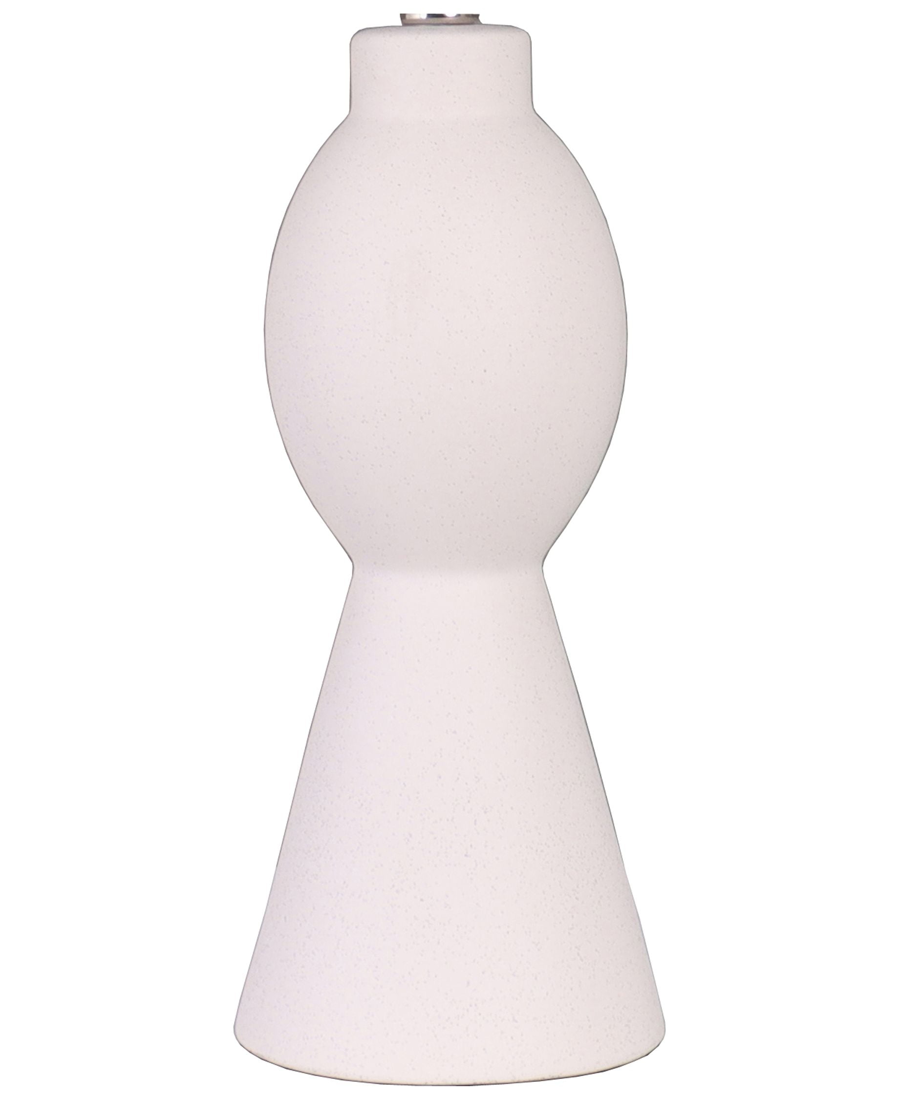 Better Homes & Gardens White Ceramic Modern Table Lamp Base 18.5in Height