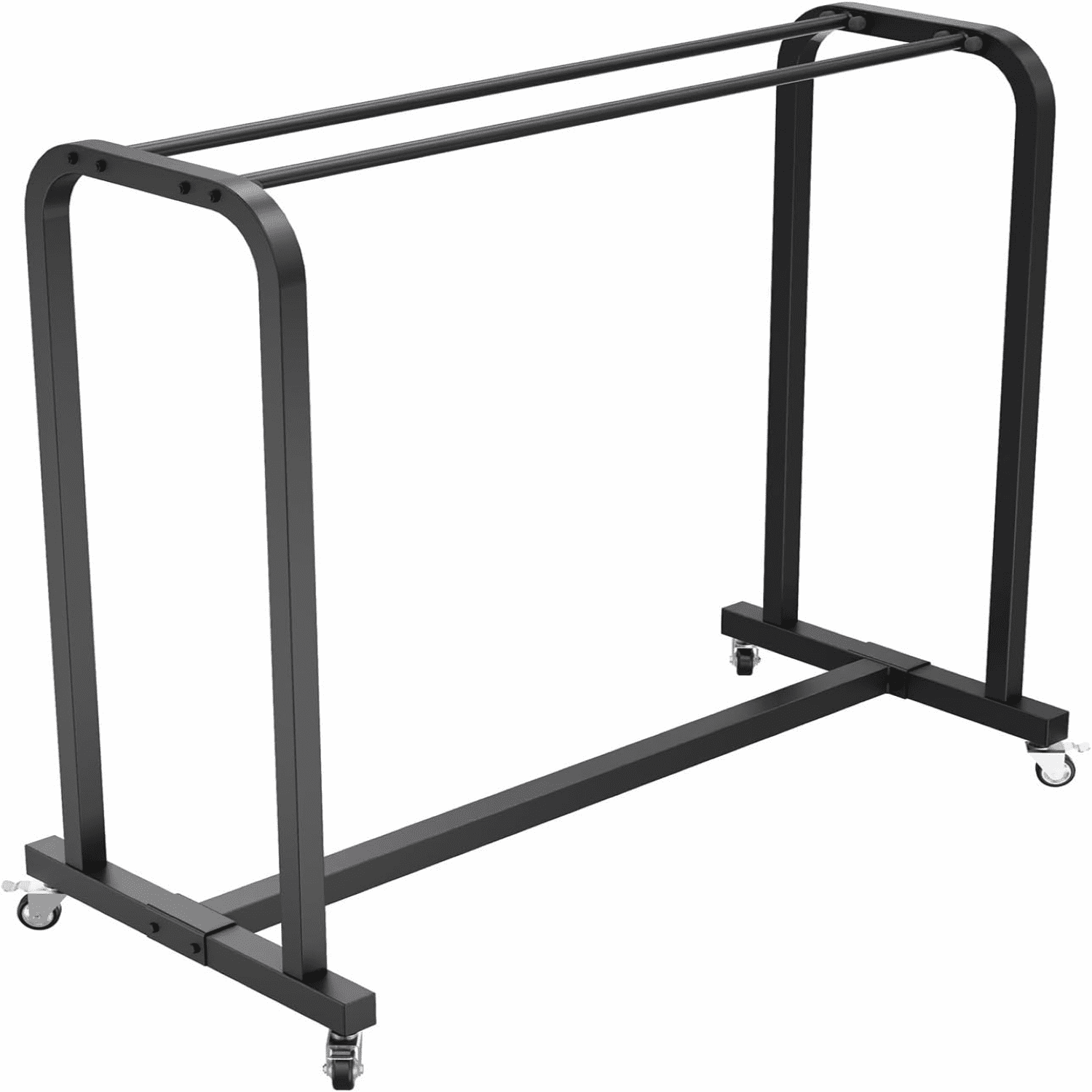 Power Systems Exercise Mat Cart – Rolling Storage Cart with Locking Casters, Holds 60-120 Yoga Mats