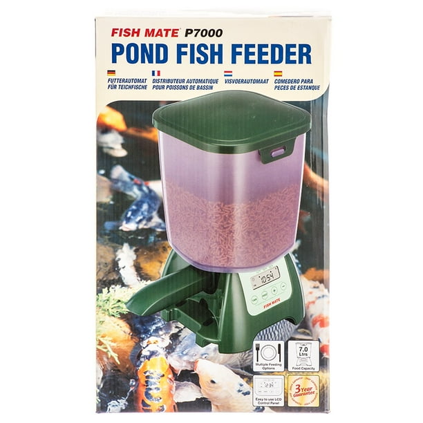 Fish Mate P7000 Pond Fish Feeder P7000 Holds up to 6.5 lbs of food
