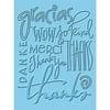 Cuttlebug Thank You Embossing Folder