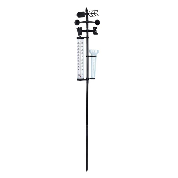 Garden Weather Station, Weather Station Rain Gauge, Wind Gauge Rain