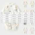 thumbnail image 4 of Newborn Baby Boy Fall Outfit Romper Embroidery Long Sleeve Jumpsuit Bodysuit Infant Winter Clothes 6-9 Months, 4 of 6