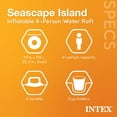 thumbnail image 5 of Intex Seascape Island Water Lounge with Built In Cooler and Backrests, 5 of 12