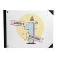 thumbnail image 1 of Darling Souvenir White Festive Cap & Banner Birthday PartyGuestbookHardbound Cover Personalized Printed MemoryGuestRegistry-9 x 12 Inches, 1 of 5