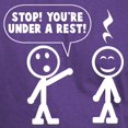 thumbnail image 3 of CafePress - You're Under A Rest Dark T Shirt - Men's Classic Graphic Cotton T-Shirt, 3 of 4