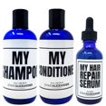 thumbnail image 1 of Evan Alexander Grooming MY Hair Repair System para hombres - Apoya el crecimiento del cabello y nutre el cuero cabelludo - Champú acondicionador y aceite para el crecimiento del cabello y juego de ref, 1 of 5