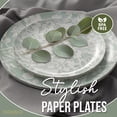 thumbnail image 4 of Crown Display 40-Piece Fancy Disposable Gracy Paper Plates for Parties, 8-Inch and 10-Inch, 4 of 7