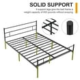 VECELO Full Metal Bed Frame, Modern Platform Bed with Headboard and