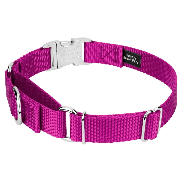Country Brook Petz® Fuchsia Heavyduty Nylon Martingale with