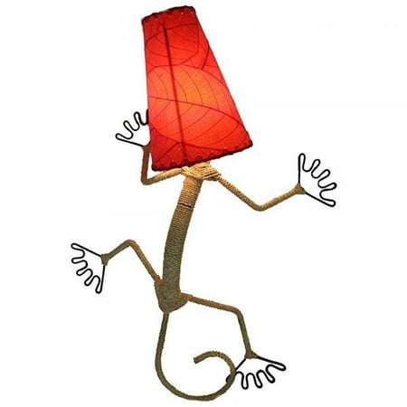 Gecko Wall Lamp - Eangee Home Designs Wall Sconce Lamp Light Gecko - Color Red