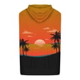 thumbnail image 5 of Hyknon Tank Tops Men Independence Day Hooded Tank Top 3D Non Positioning Sunset Tree Print Sleeveless Head Drawstring Pocket Hooded Tank Top Casual T-shirt Top Tops, 5 of 5